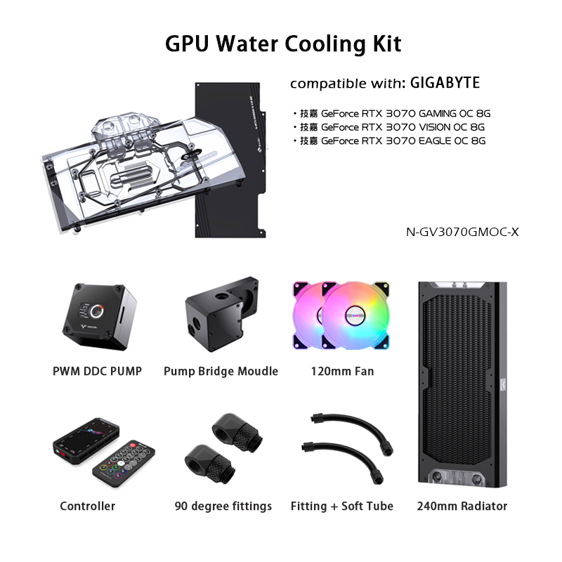 Gpu Cooler - ゴールドセラー Granzon 水冷キット RTX 3070/3080/3090 RX6900X