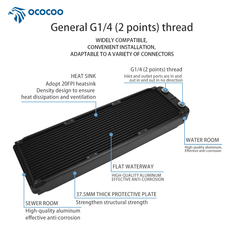 OCOCOO コンピュータアルミ OC-AS-360 ケース - Heatsink のレビューと価格