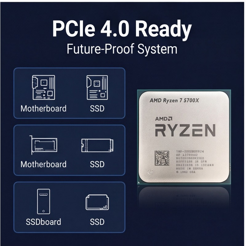 AMD Ryzen 7 5700X プロセッサー 家庭用ゲー - Cpu Fan のレビューと価格