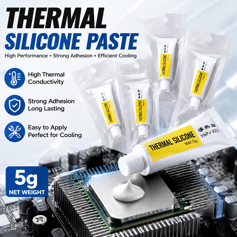 5 グラム熱伝導性接着剤強力な粘着性シリコーンペーストヒート - Thermal Paste のレビューと価格
