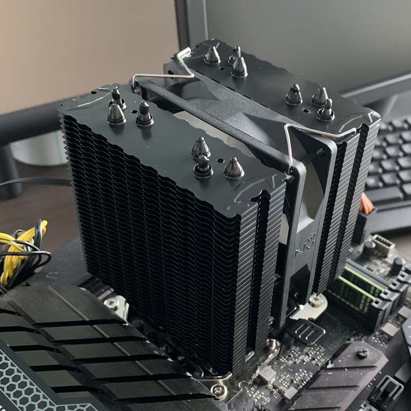 6本のヒートパイプ搭載CPU空冷クーラー、4ピンPWM RG - Cpu Cooler のレビューと価格