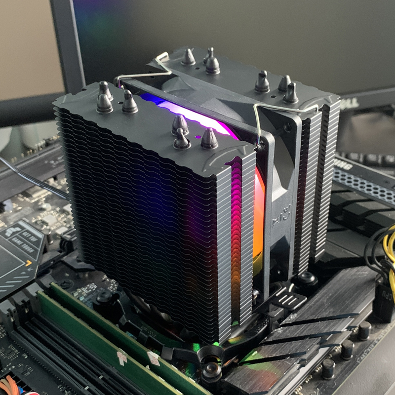 6本のヒートパイプ搭載CPU空冷クーラー、4ピンPWM RG - Cpu Cooler のレビューと価格