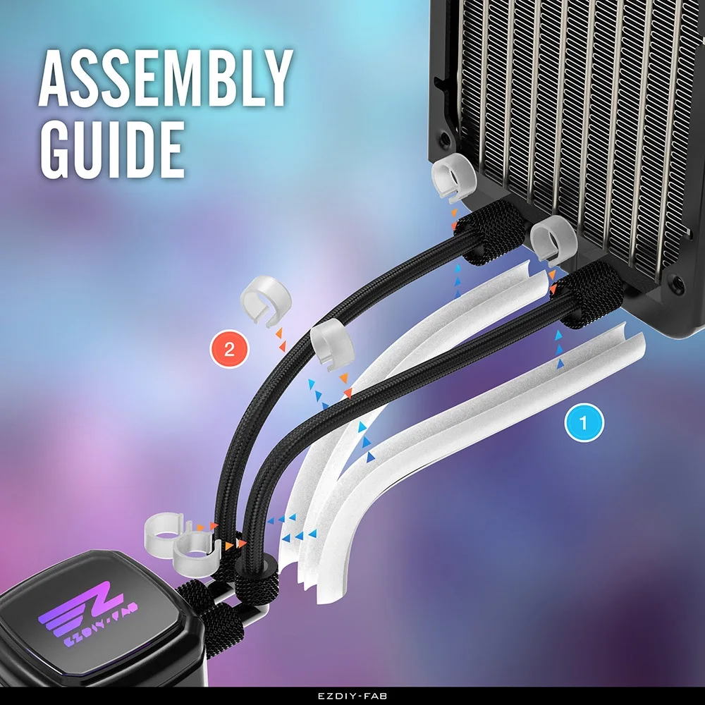 冷却用EZDIY-ARGBライトストリップライト、ソフトチュ - Aio Liquid Cooler のレビューと価格