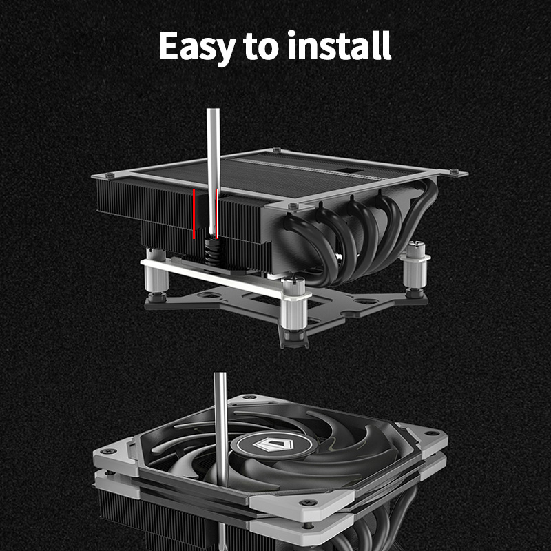 ID-COOLING IS-55 5 ヒートパイプ CPU  - Cpu Cooler のレビューと価格